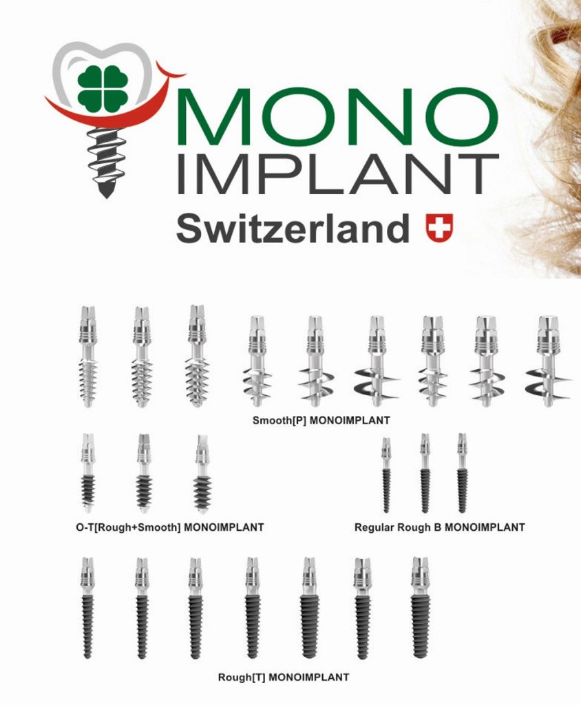 monoimplants different sizes